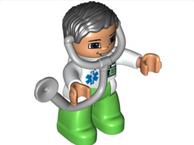 LEGO DUPLO 6158 5795 Krankenhaus Figur --- Arzt mit Stethoskop NEU