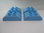 LEGO DUPLO 4 Stück 8er Radiensteine hellblau 2x4 Noppen NEU