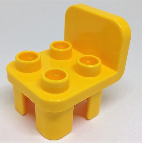 LEGO DUPLO 10505 10875 Familienhaus Stuhl gelb neue Form NEU