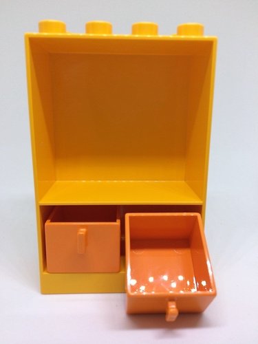 LEGO DUPLO Supermarkt Vorschule 10833 Regal orange mit aufziehbaren Schubladen NEU