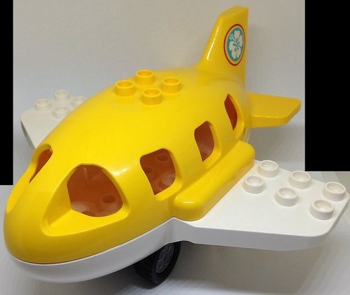 LEGO DUPLO 10907 10871 Flughafen Flugzeug gelb weiß 3-teilig NEU