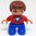 LEGO DUPLO 10871 Figur Junge Kind blaue Hose roter Pullover NEU