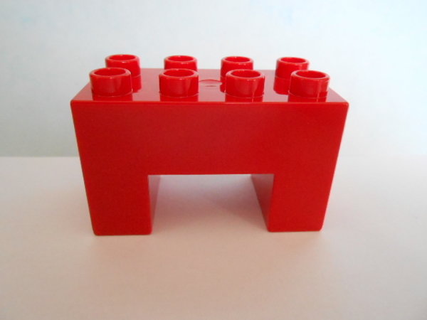 LEGO DUPLO Brückenstein rot 2x4 Noppen NEU