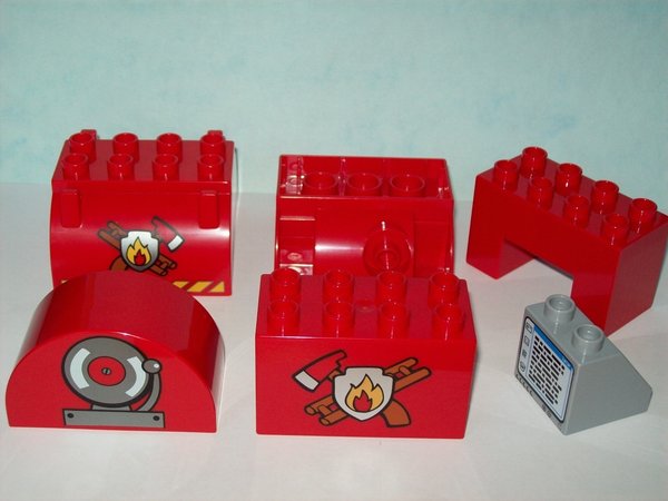 LEGO DUPLO 6168 Feuerwehr 6 Motivsteine
