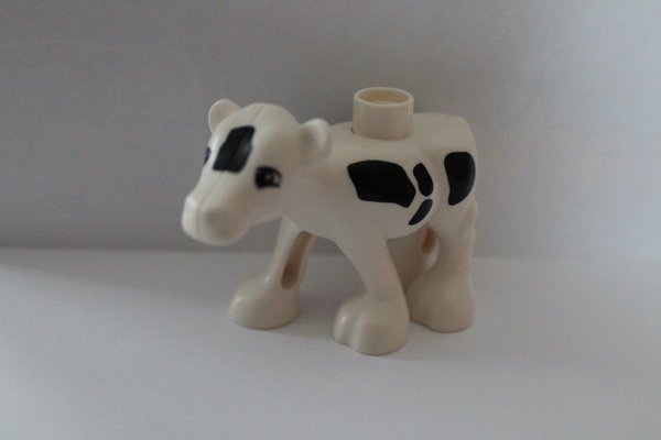 LEGO DUPLO Bauernhof Tiere weißes Kalb / junge Kuh NEU