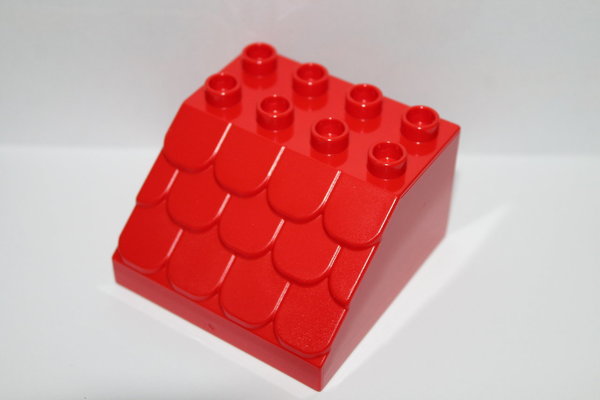 LEGO DUPLO Dachstein rot 4x4 Noppen NEU