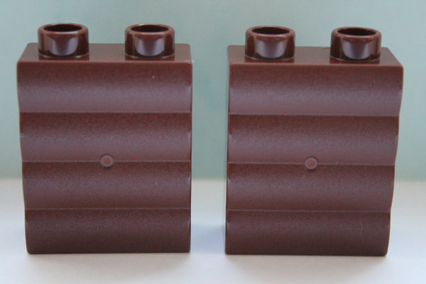 LEGO DUPLO 2 Stück Bausteine braun 1x2 Noppen NEU