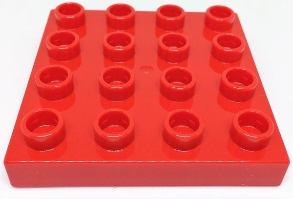 LEGO DUPLO Bauplatte rot 4x4 Noppen NEU