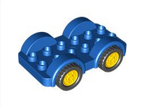 LEGO DUPLO 10816 Auto Fahrzeugunterteil blau NEU