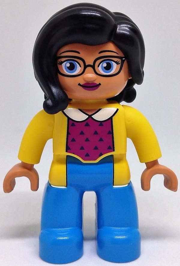 LEGO DUPLO 10867 Familienhaus Figur Mutter Frau Mama mit Brille NEU