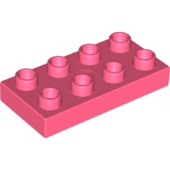 LEGO DUPLO 4 Stück Bauplatten rosa pink NEU