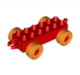 LEGO DUPLO 10954 Eisenbahn Anhänger rot NEU