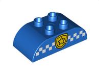 LEGO DUPLO 10900 Baustein Polizei 2x4 Noppen blau NEU